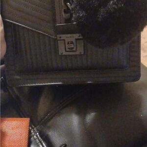Aldo Black Quilted Crossbody Bag